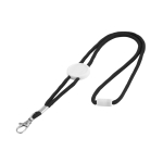 Verstelbare lanyards 0,5 cm en polyester geschikt voor Doming kleur zwart