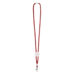 Verstelbare lanyards 0,5 cm en polyester geschikt voor Doming kleur rood eerste weergave