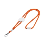 Verstelbare lanyards 0,5 cm en polyester geschikt voor Doming kleur oranje