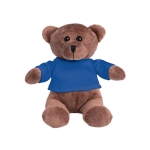 Pluche teddybeer met T-shirt om te personaliseren met logo Mister Bear kleur koningsblauw eerste weergave