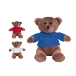 Pluche teddybeer met T-shirt om te personaliseren met logo Mister Bear diverse kleuren