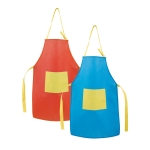 Non-woven kinderschort met opdruk voor reclame 80 g/m2 Minicook diverse kleuren