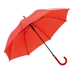 Kleurrijke 190T polyester paraplu met rubberen handgreep Ø104 Rainfall kleur rood