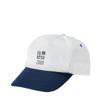 Tweekleurige polyester pet met logo borduren Visor met afdrukgebied