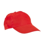 Voordelige pet bedrukken van polyester 160g/m2 Basic Style kleur rood