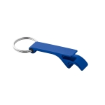 Aluminium bieropener sleutelhanger in kleur Aluhandle kleur blauw