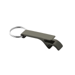 Aluminium bieropener sleutelhanger in kleur Aluhandle kleur titanium