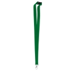 Keycord bedrukken van 2 cm met veiligheidsclip BasicStyle Plus kleur groen