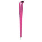 Keycord bedrukken van 2 cm met veiligheidsclip BasicStyle Plus kleur fuchsia