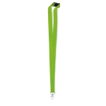 Keycord bedrukken van 2 cm met veiligheidsclip BasicStyle Plus kleur limoen groen