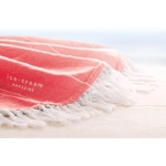 Ronde hamamdoek met logo van katoen 180 g/m2 Ibiza Round kleur rood sfeervolle hoofdweergave