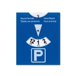 Parkeerkaart met logo personaliseren ParkTime kleur blauw