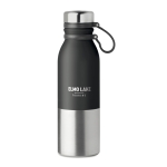 Tweekleurige thermosfles personaliseren 600ml DoubleTwist kleur zwart tweede hoofdweergave