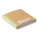 Basilicum zakje met zaden te personaliseren Basil kleur beige vierde weergave