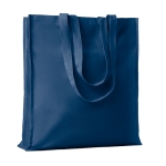 Katoenen tas met lange versterkte handvatten 140 g/m2 Eco Max Color kleur blauw