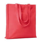 Katoenen tas met lange versterkte handvatten 140 g/m2 Eco Max Color kleur rood