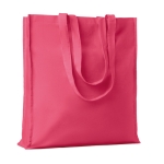 Katoenen tas met lange versterkte handvatten 140 g/m2 Eco Max Color kleur fuchsia