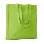 Katoenen tas met lange versterkte handvatten 140 g/m2 Eco Max Color kleur limoen groen