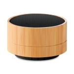 Custom Bluetooth Speaker met logo Bamboo kleur zwart