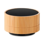 Custom Bluetooth Speaker met logo Bamboo kleur zwart tweede weergave