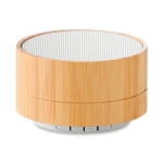 Custom Bluetooth Speaker met logo Bamboo kleur wit