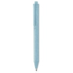 Ecologische pen met blauwe inkt bedrukken Ecologic Style kleur blauw tweede weergave