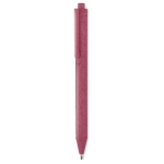 Ecologische pen met blauwe inkt bedrukken Ecologic Style kleur rood tweede weergave