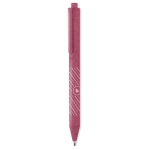 Ecologische pen met blauwe inkt bedrukken Ecologic Style kleur rood tweede hoofdweergave