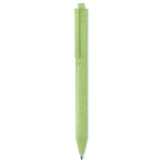 Ecologische pen met blauwe inkt bedrukken Ecologic Style kleur groen tweede weergave