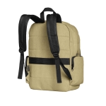 Rugzakken van katoenen canvas voor pc van 15,6 inch Knapsack kleur khaki derde weergave