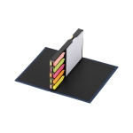 Set gekleurde sticky notes in verschillende maten Twelve kleur blauw vierde weergave