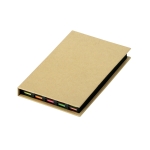 Set gekleurde sticky notes in verschillende maten Twelve kleur naturel