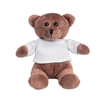 Teddybeer met logo en T-shirt Big Bear kleur wit eerste weergave