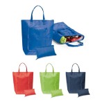 Opvouwbare polyester tas die als koelbox dient met ritssluiting diverse kleuren