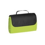 Opvouwbare picknickdeken van fleece stof 180 g/m2 Meadow kleur lichtgroen