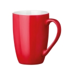 Moderne ronde keramische mok bedrukken van 370 ml Color Round kleur rood