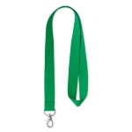 Goedkope polyester lanyards op maat 15, 20 of 25 mm Regular kleur groen