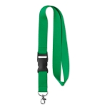 Voordelige polyester keycord met gesp Regular Plus kleur groen