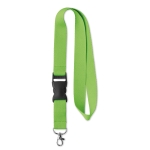 Voordelige polyester keycord met gesp Regular Plus kleur limoen groen