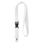 Keycord laten bedrukken in kleur met gesp Sublim Plus kleur wit