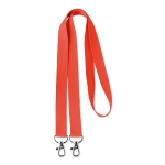 Zakelijk keycords met dubbele sluiting Duo kleur rood