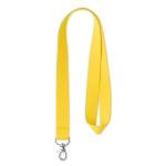 Polyester promotie keycord bedrukken met logo Woven kleur geel