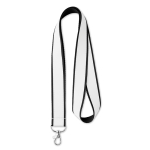 Lanyard met satijnlaag voor Double Sublim full colour bedrukking kleur zwart