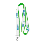 Lanyard met satijnlaag voor Double Sublim full colour bedrukking weergave met bedrukking