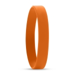 Duurzame 12mm siliconen polsbandjes bedrukken Regular kleur oranje