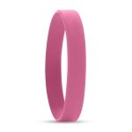 Duurzame siliconen armbandjes bedrukken met Low Relieve kleur roze