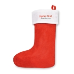 Kerstsokken personaliseren Santa kleur rood hoofdweergave tweede weergave