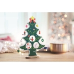 Kleine decoratieve kerstboom met 12 kerstversieringen Noel kleur groen tweede sfeervolle weergave 2