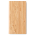 Bamboo draadloze powerbank met type C aansluiting 6.000 mAh Bamboo kleur hout derde weergave