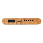 Bamboo draadloze powerbank met type C aansluiting 6.000 mAh Bamboo kleur hout vierde weergave